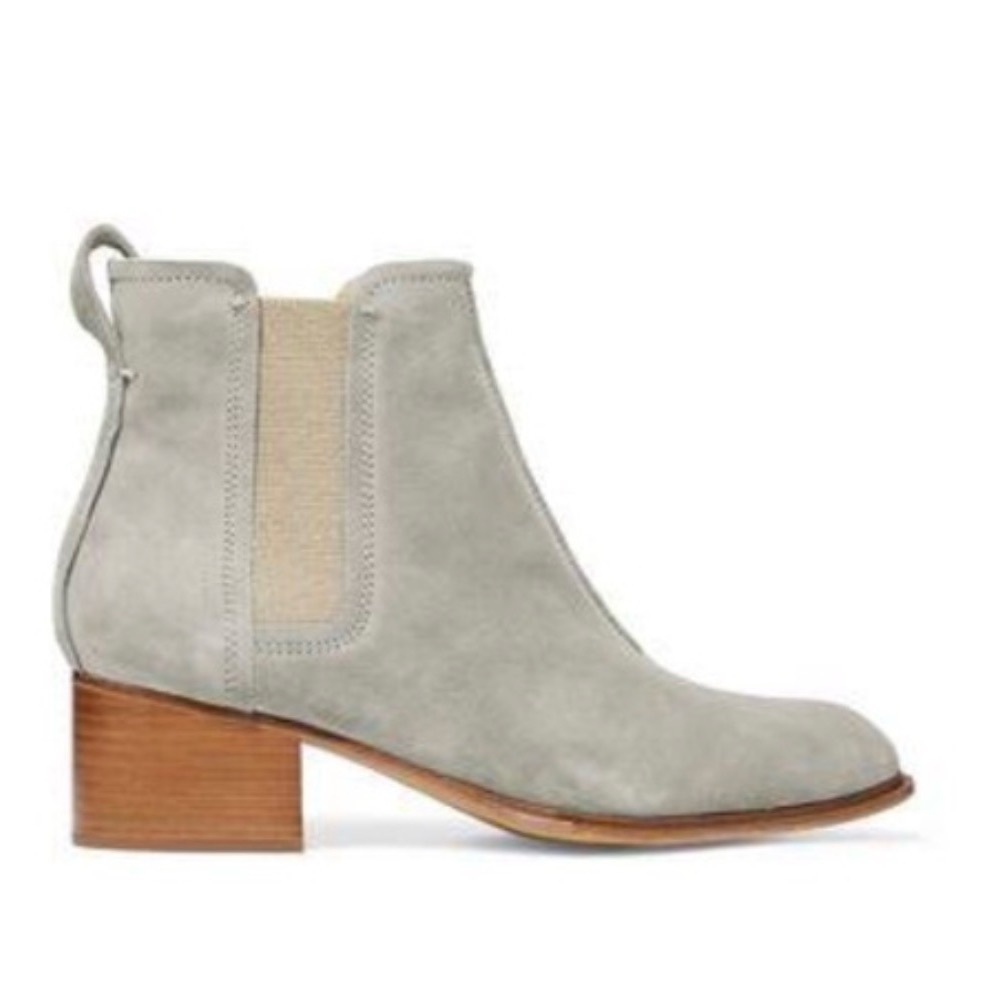 RAG & BONE Walker II Gray Suede Chelsea Boots Booties Size 37EU / US 7